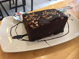 The brownie of legend  at Vegan Heaven in Chiang Mai