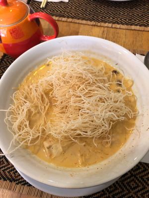 Khao soi  at Vegan Heaven in Chiang Mai