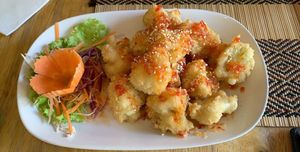 Cauliflower bites  at Vegan Heaven in Chiang Mai