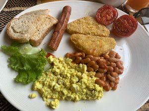 Breakfast set C at Vegan Heaven in Chiang Mai