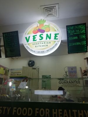 the stall at Vesne Vegetarian Kitchen in Jakarta