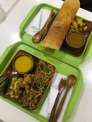 Build-your-own meals at Vesne Vegetarian Kitchen in Jakarta