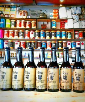 Craft Massala beer and many organic teas at Teteria India in Barcelona