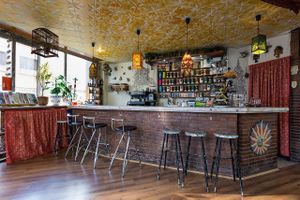 Long list of vegan homemade food at Teteria India in Barcelona