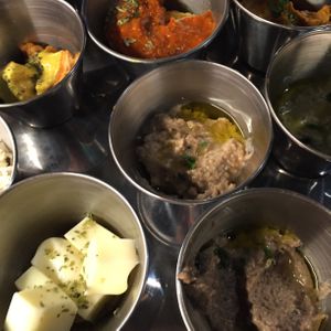 Vegan taster menu  at Teteria India in Barcelona