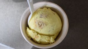 Lemon chia seed ice cream at Frankie & Jo's - Capitol Hill in Seattle