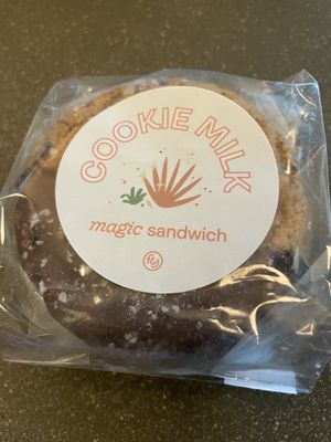 Cookie ice cream sandwich to-go  at Frankie & Jo's - Capitol Hill in Seattle