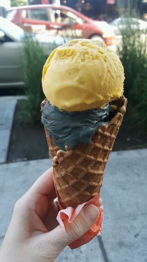 carrot cake and salty caramel ash at Frankie & Jo's - Capitol Hill in Seattle