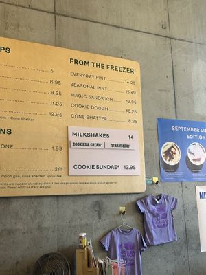 Menu on 9/5/26   at Frankie & Jo's - Capitol Hill in Seattle