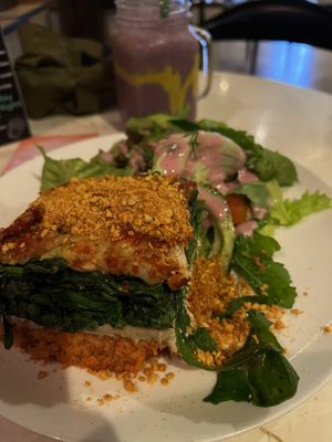 Sunday special of vegan lasagna   at Sayuri Healing Food in Ubud