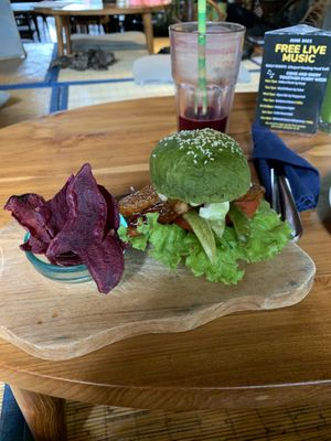 Burger  at Sayuri Healing Food in Ubud