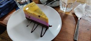 Fruit and cocoa raw cake at Sayuri Healing Food in Ubud