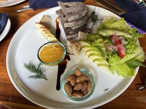 Cheese plate   at Sayuri Healing Food in Ubud