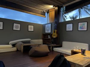 Seating area   at Sayuri Healing Food in Ubud