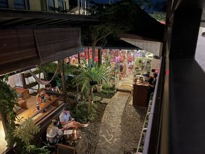 Upstairs seating view   at Sayuri Healing Food in Ubud
