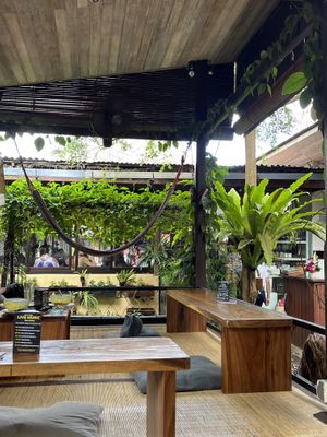 Seating area  at Sayuri Healing Food in Ubud