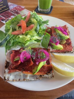 Vegan salmon at Sayuri Healing Food in Ubud