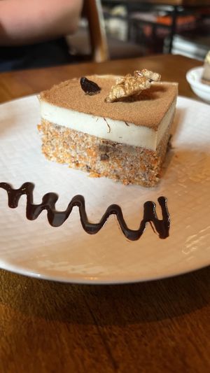 Raw carrot cake - very nice   at Sayuri Healing Food in Ubud