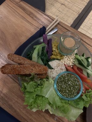 Salad bowl  at Sayuri Healing Food in Ubud