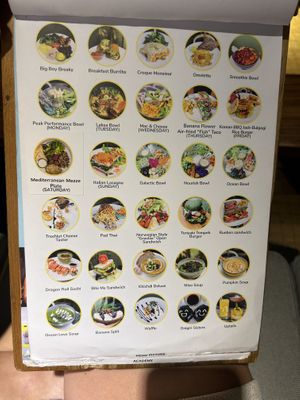 Menu June  at Sayuri Healing Food in Ubud