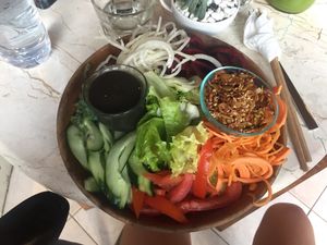 salad bowl at Sayuri Healing Food in Ubud