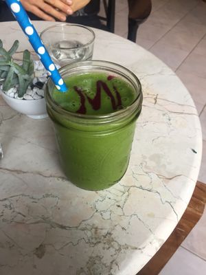 berries smoothie at Sayuri Healing Food in Ubud