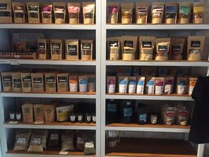 à sélection of raw and activated nuts and seeds at Sayuri Healing Food in Ubud