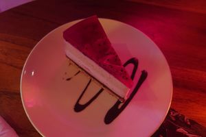 Berry cake at Sayuri Healing Food in Ubud