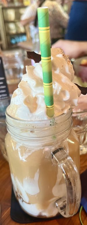 The Bomb latte  at Sayuri Healing Food in Ubud