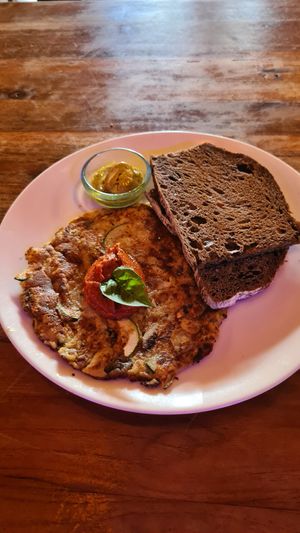 Vegan omellette at Sayuri Healing Food in Ubud