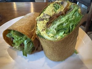 Delicious and filling breakfast burrito. Literally kept me going til dinner!  at Sayuri Healing Food in Ubud