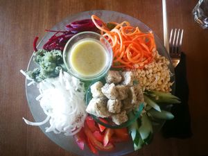 Super filling salad at Sayuri Healing Food in Ubud