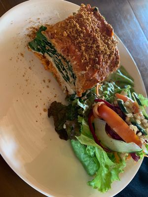 Raw Italian lasagna  at Sayuri Healing Food in Ubud