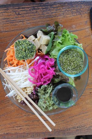 Vegan salad  at Sayuri Healing Food in Ubud