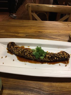 mighty eggplant at Cun Cao Xin Yi Zu Mu Vegetarian in Shanghai