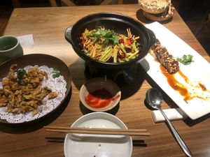 Eggplant was the best I thought at Cun Cao Xin Yi Zu Mu Vegetarian in Shanghai