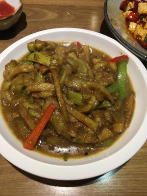 Potato burn eggplant  at Cun Cao Xin Yi Zu Mu Vegetarian in Shanghai