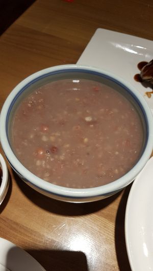 八宝粥 thats the small 8RMB bowl, which is enough for atleast 2 persons at Cun Cao Xin Yi Zu Mu Vegetarian in Shanghai