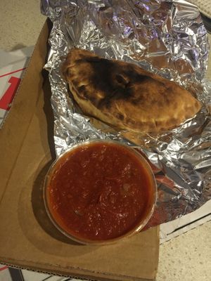 Vegan calzone  at Sonny's Pizza Bar in Klemzig