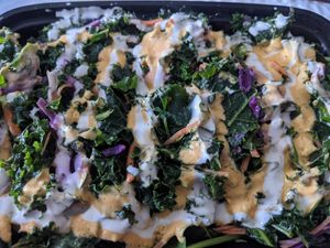 Kale salad at The Veg Hub in Oakland