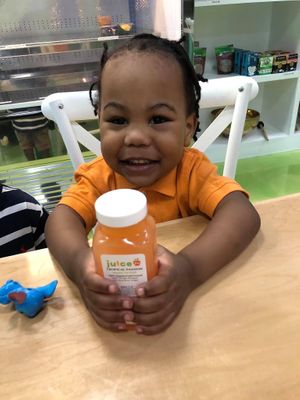 Sam from Orlando prefers a Tropical Passion whenever he's in town. at Juice 2 U in Pompano Beach