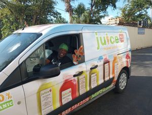 Roger delivers! at Juice 2 U in Pompano Beach