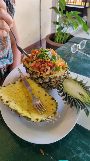 Pineapple rice at Happy Veggie in Koh Lanta