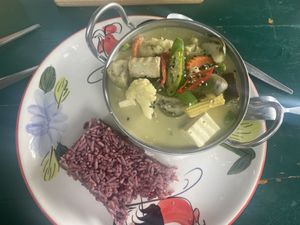 Green Curry  at Happy Veggie in Koh Lanta