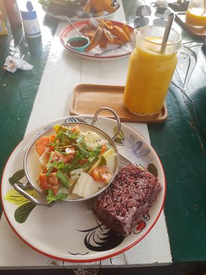 Tom Khai soup at Happy Veggie in Koh Lanta