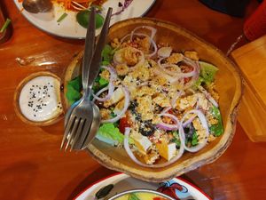Ceaser salad at Happy Veggie in Koh Lanta