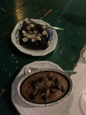 Delicious brownie and banana cake   at Happy Veggie in Koh Lanta