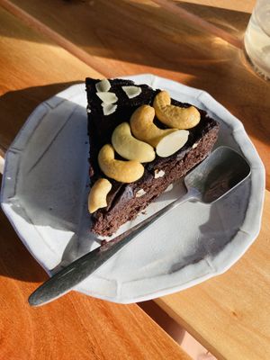 Gluten free brownie  at Happy Veggie in Koh Lanta