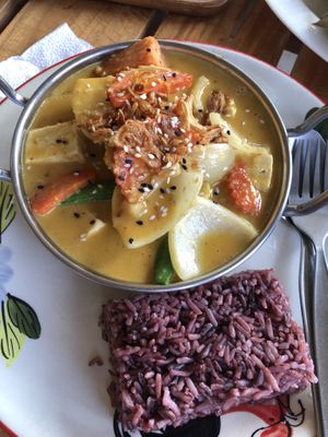 Massaman curry  at Happy Veggie in Koh Lanta