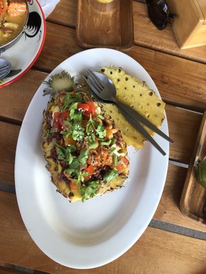 Pineapple rice  at Happy Veggie in Koh Lanta
